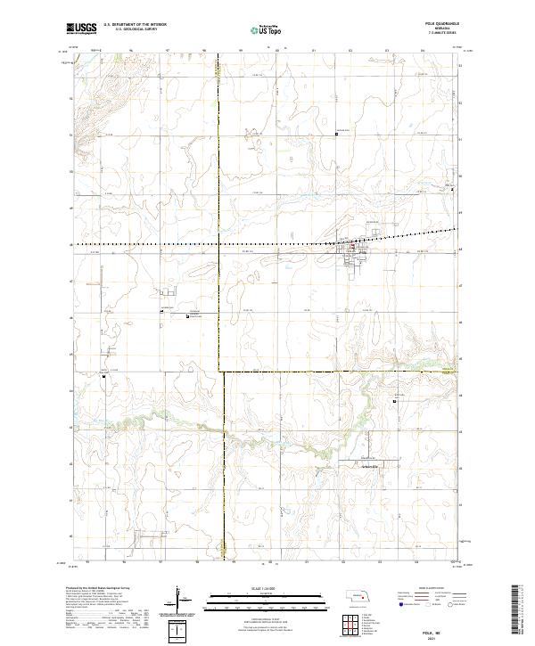 USGS US Topo 7.5-minute map for Polk NE 2021