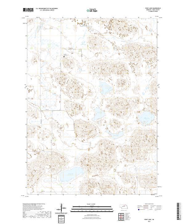 USGS US Topo 7.5-minute map for Pony Lake NE 2021