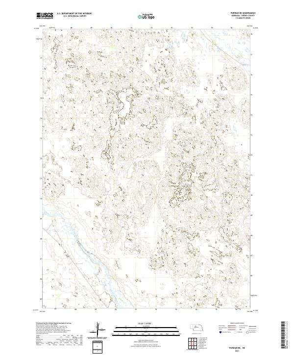 USGS US Topo 7.5-minute map for Purdum NE NE 2021