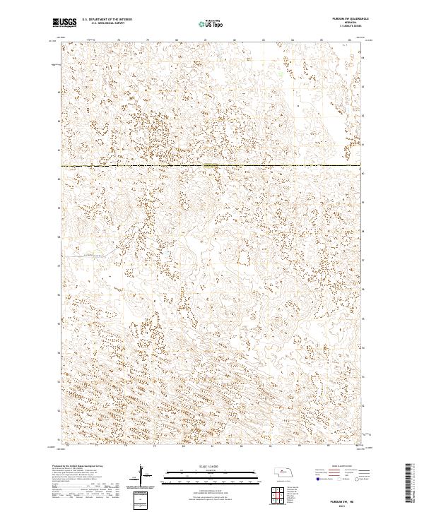 USGS US Topo 7.5-minute map for Purdum SW NE 2021