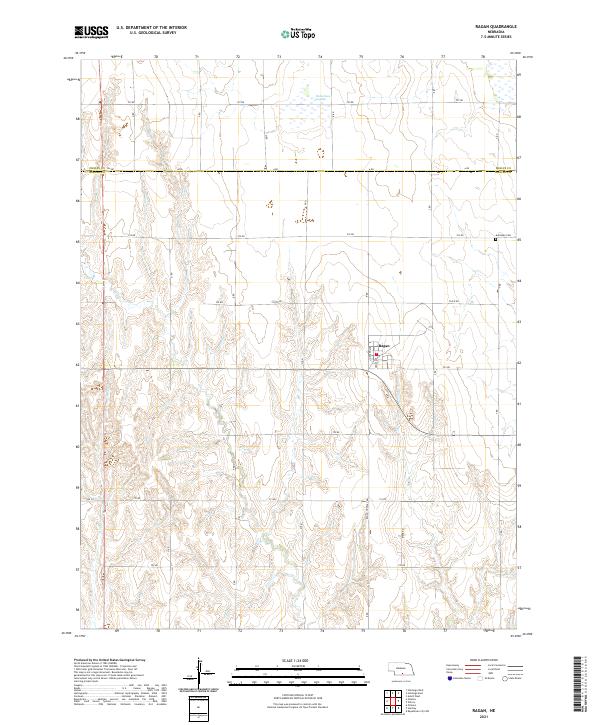 USGS US Topo 7.5-minute map for Ragan NE 2021