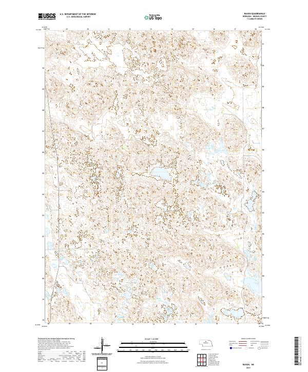 USGS US Topo 7.5-minute map for Raven NE 2021