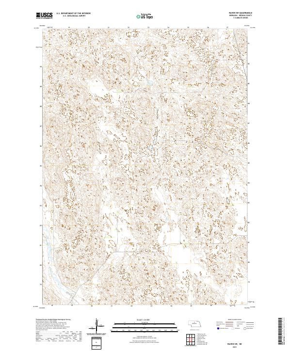 USGS US Topo 7.5-minute map for Raven SW NE 2021