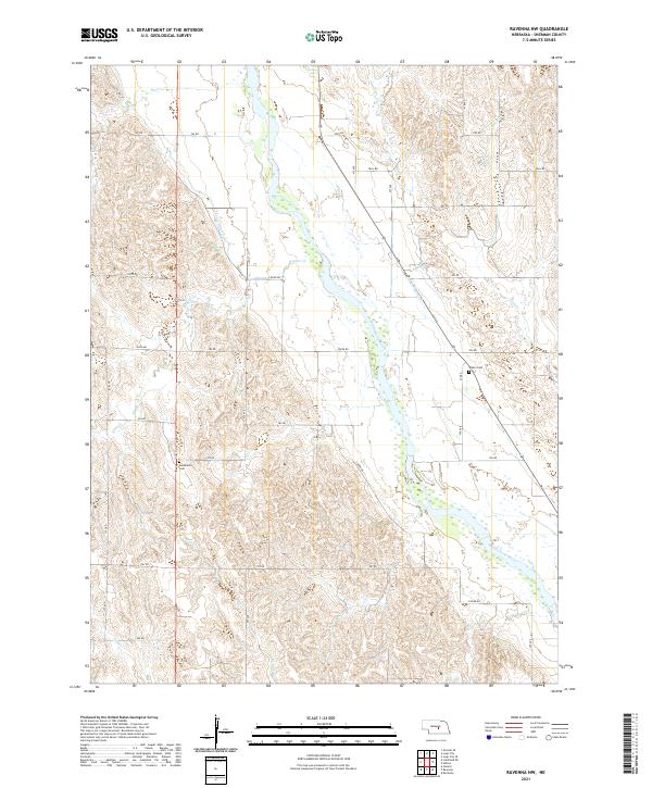 USGS US Topo 7.5-minute map for Ravenna NW NE 2021