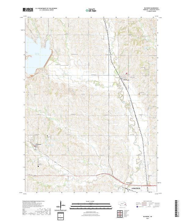 USGS US Topo 7.5-minute map for Raymond NE 2021