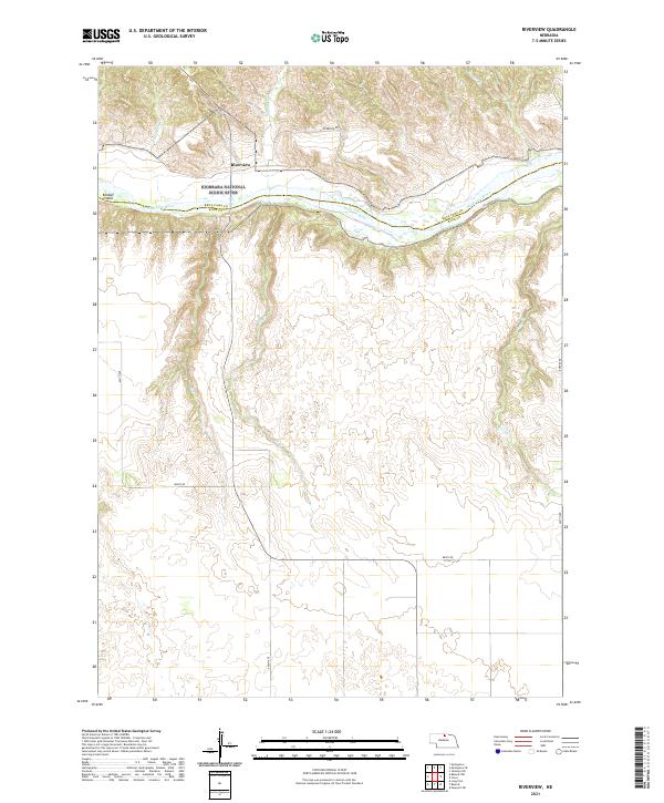 USGS US Topo 7.5-minute map for Riverview NE 2021