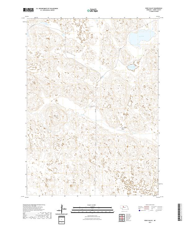 USGS US Topo 7.5-minute map for Rose Valley NE 2021