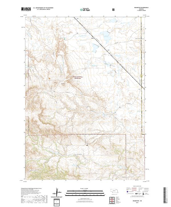 USGS US Topo 7.5-minute map for Roundtop NE 2021