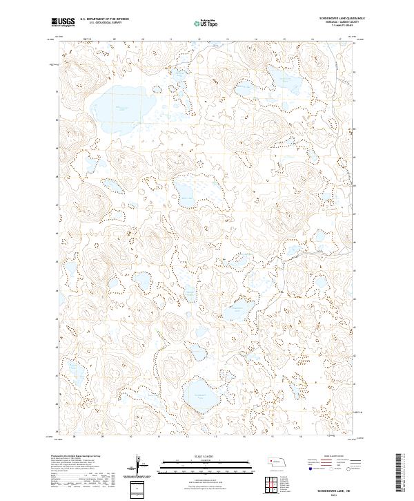 USGS US Topo 7.5-minute map for Schoonover Lake NE 2021