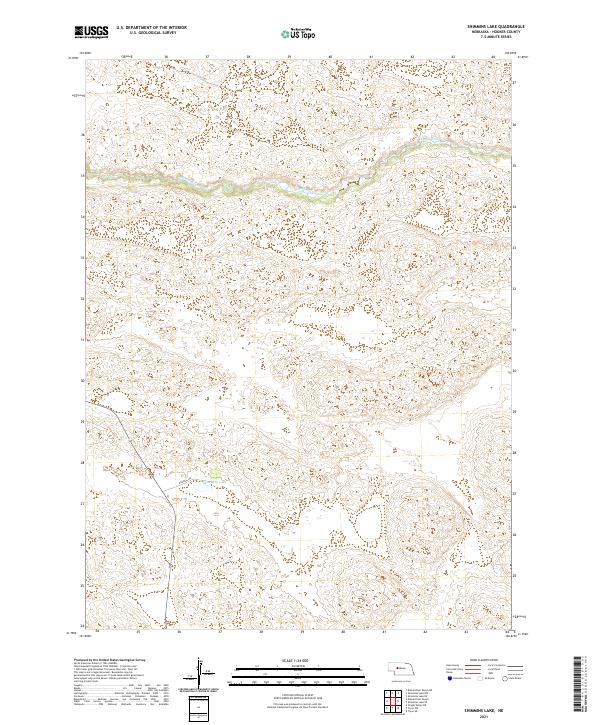 USGS US Topo 7.5-minute map for Shimmins Lake NE 2021