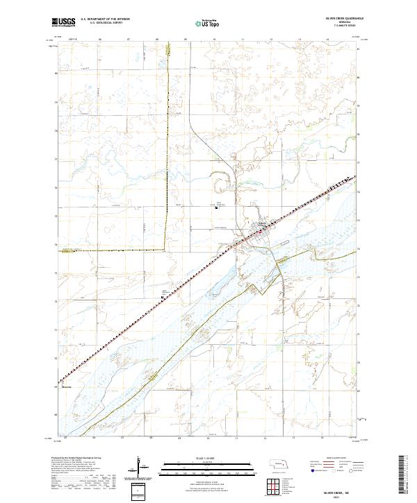 USGS US Topo 7.5-minute map for Silver Creek NE 2021