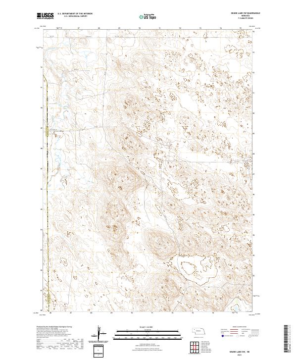 USGS US Topo 7.5-minute map for Skunk Lake SW NE 2021