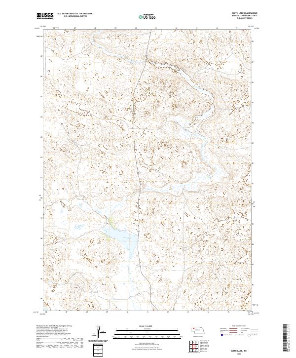 USGS US Topo 7.5-minute map for Smith Lake NE 2021