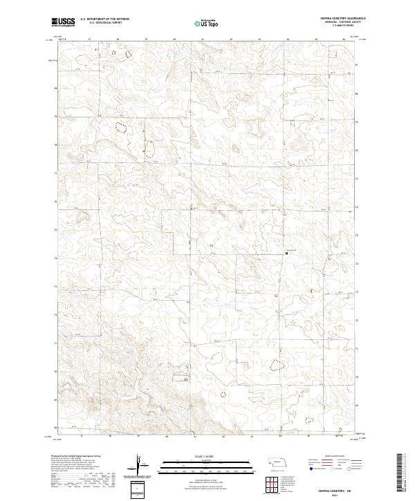 USGS US Topo 7.5-minute map for Smyrna Cemetery NE 2021