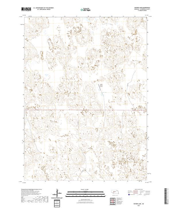 USGS US Topo 7.5-minute map for Snyder Lake NE 2021