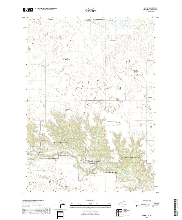 USGS US Topo 7.5-minute map for Sparks NESD 2021