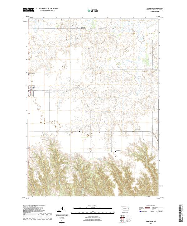 USGS US Topo 7.5-minute map for Springview NE 2021