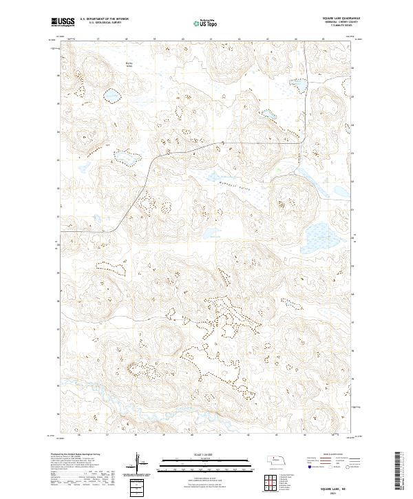 USGS US Topo 7.5-minute map for Square Lake NE 2021