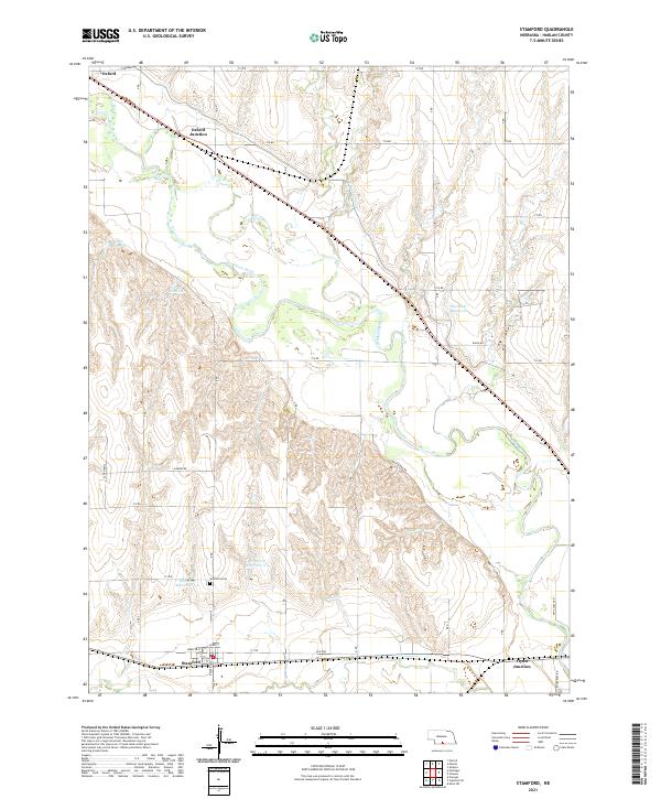 USGS US Topo 7.5-minute map for Stamford NE 2021