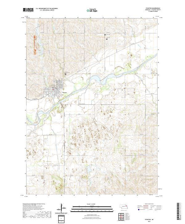 USGS US Topo 7.5-minute map for Stanton NE 2021