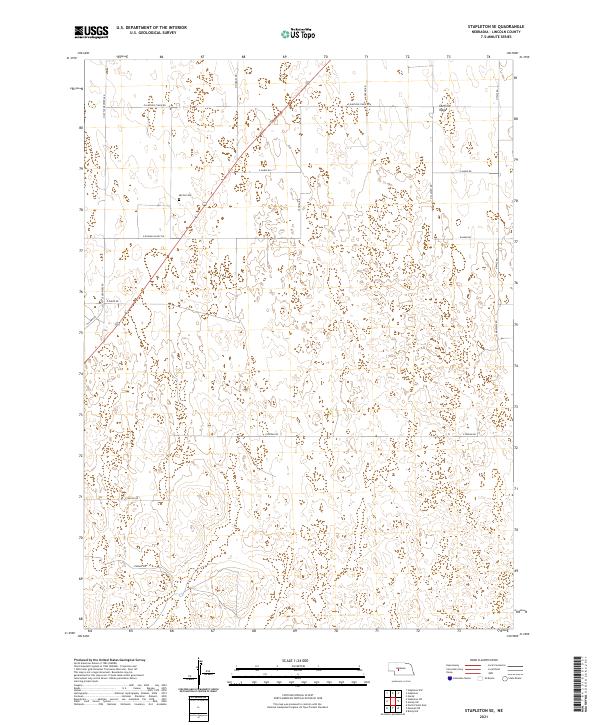 USGS US Topo 7.5-minute map for Stapleton SE NE 2021