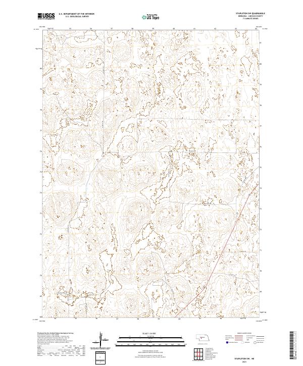 USGS US Topo 7.5-minute map for Stapleton SW NE 2021