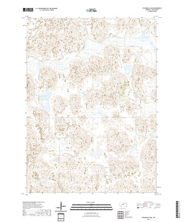 USGS US Topo 7.5-minute map for Stockdale Lake NE 2021