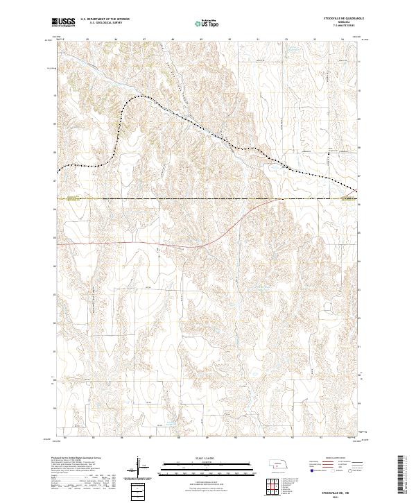 USGS US Topo 7.5-minute map for Stockville NE NE 2021