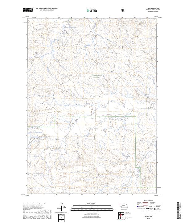 US Topo 7.5-minute map for Story NE