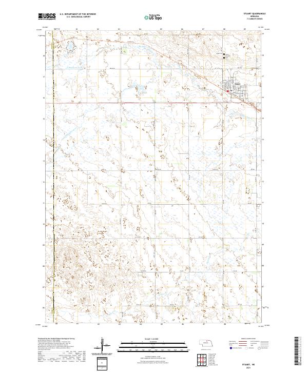 USGS US Topo 7.5-minute map for Stuart NE 2021