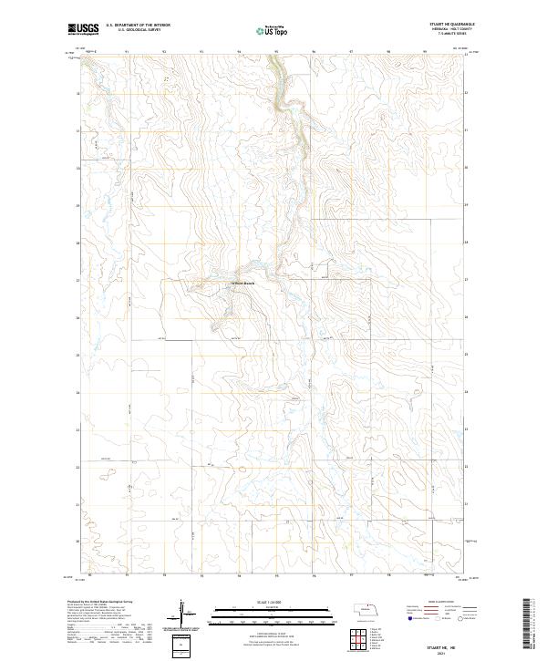 USGS US Topo 7.5-minute map for Stuart NE NE 2021