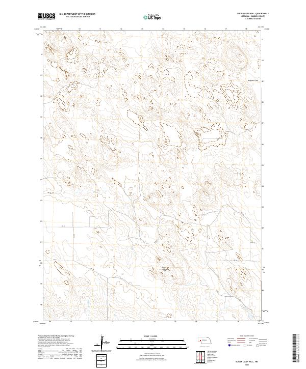 USGS US Topo 7.5-minute map for Sugar Loaf Hill NE 2021