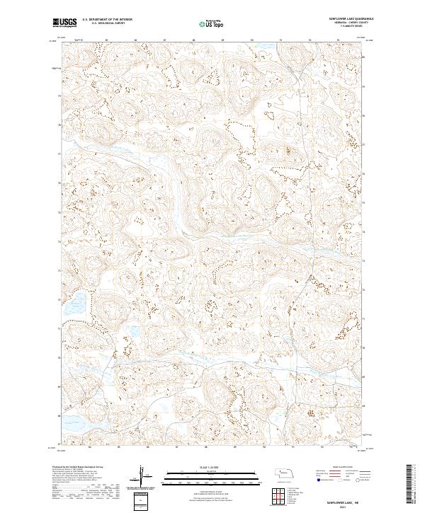 USGS US Topo 7.5-minute map for Sunflower Lake NE 2021