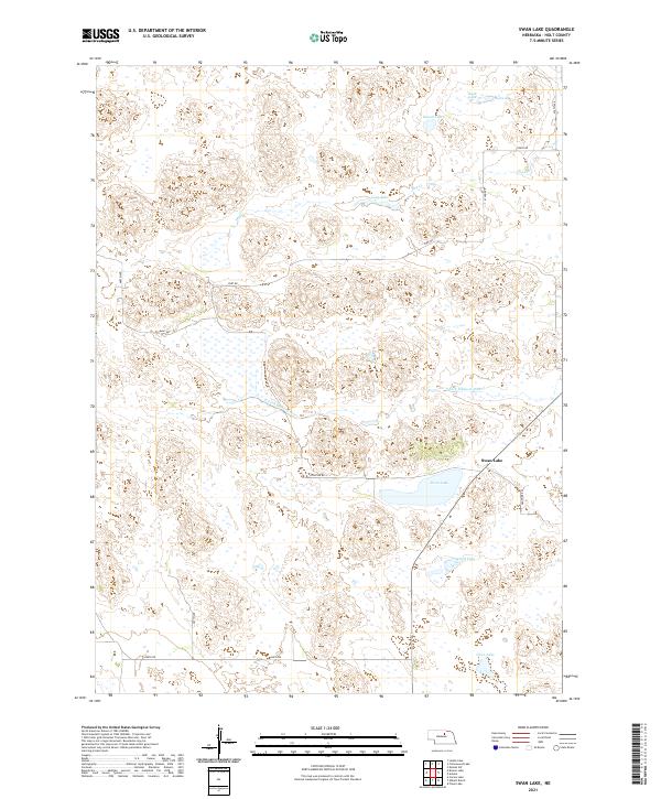 USGS US Topo 7.5-minute map for Swan Lake NE 2021