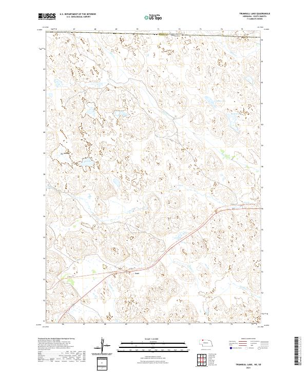 USGS US Topo 7.5-minute map for Trumbull Lake NESD 2021