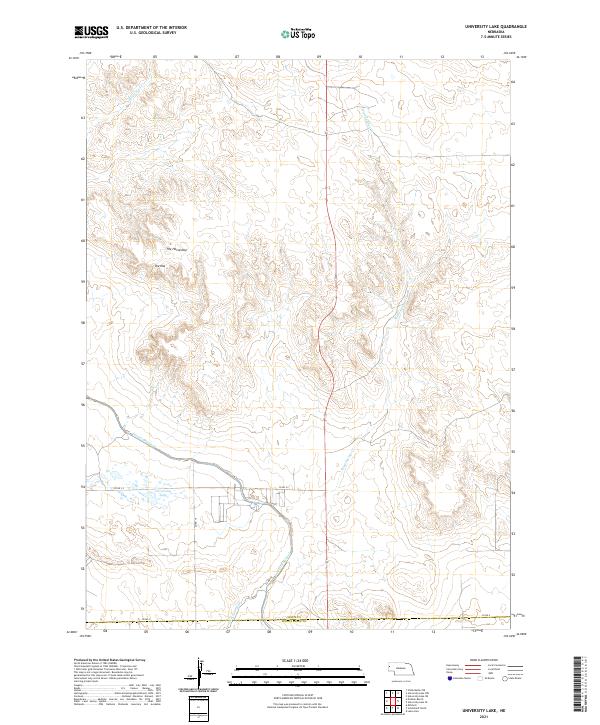 USGS US Topo 7.5-minute map for University Lake NE 2021