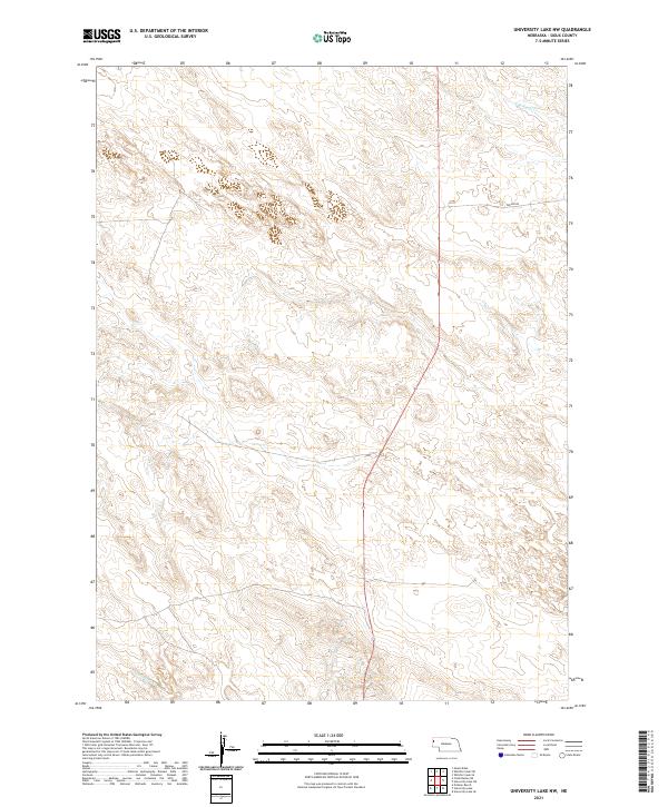 USGS US Topo 7.5-minute map for University Lake NW NE 2021