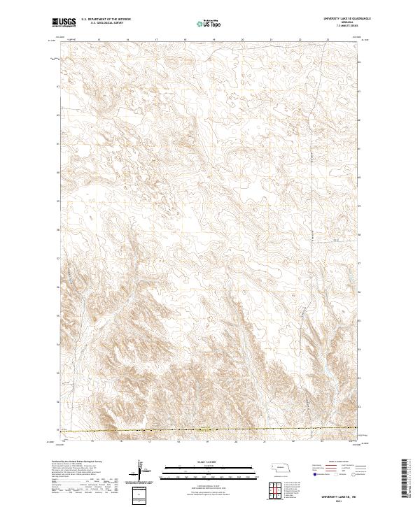 USGS US Topo 7.5-minute map for University Lake SE NE 2021