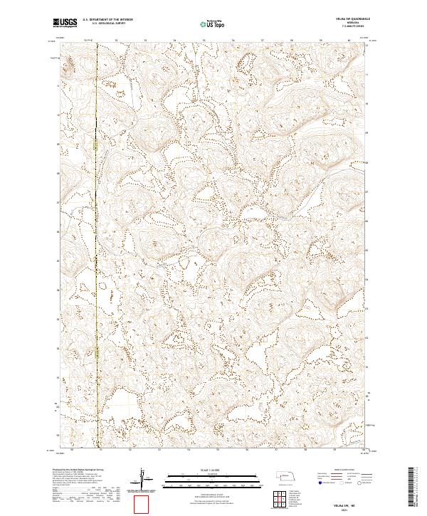 USGS US Topo 7.5-minute map for Velma SW NE 2021