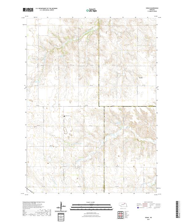 USGS US Topo 7.5-minute map for Venus NE 2021