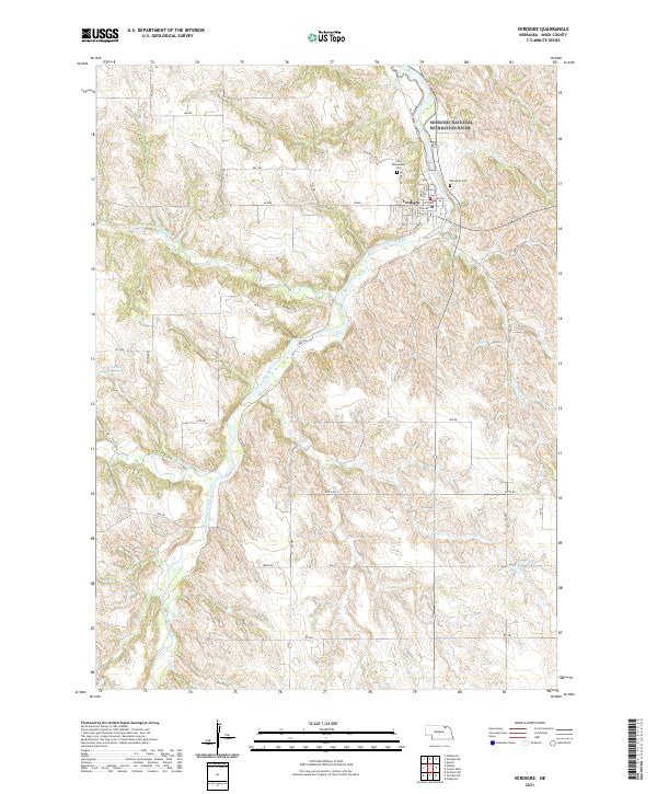 USGS US Topo 7.5-minute map for Verdigre NE 2021