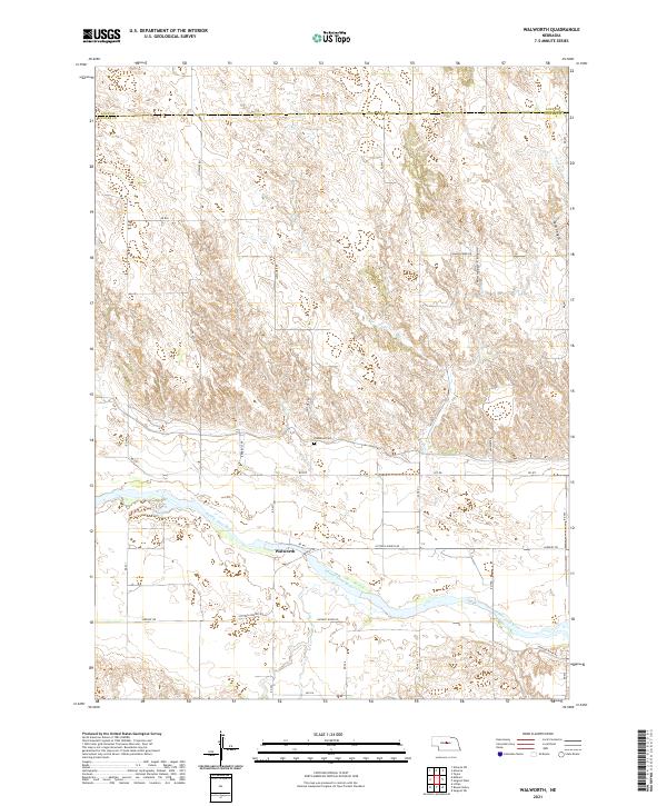 USGS US Topo 7.5-minute map for Walworth NE 2021