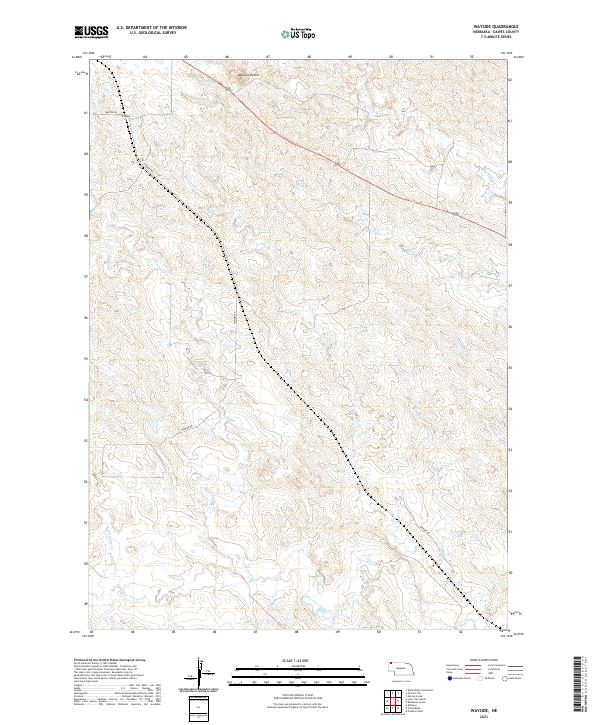 USGS US Topo 7.5-minute map for Wayside NE 2021