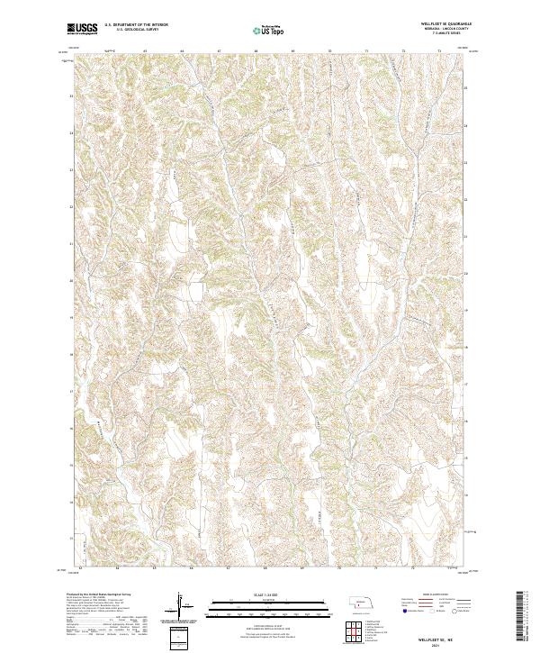 USGS US Topo 7.5-minute map for Wellfleet SE NE 2021