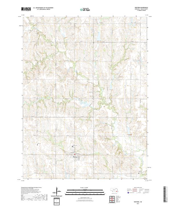 USGS US Topo 7.5-minute map for Western NE 2021