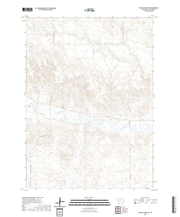 USGS US Topo 7.5-minute map for Whistle Creek NE NE 2021