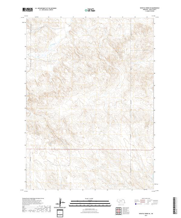 USGS US Topo 7.5-minute map for Whistle Creek SE NE 2021