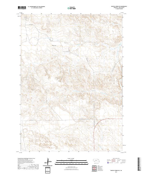 USGS US Topo 7.5-minute map for Whistle Creek SW NE 2021