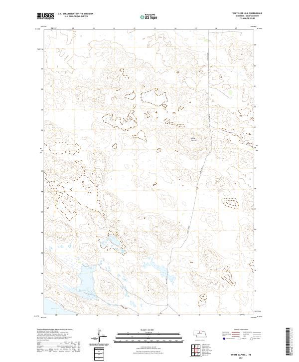 USGS US Topo 7.5-minute map for White Cap Hill NE 2021