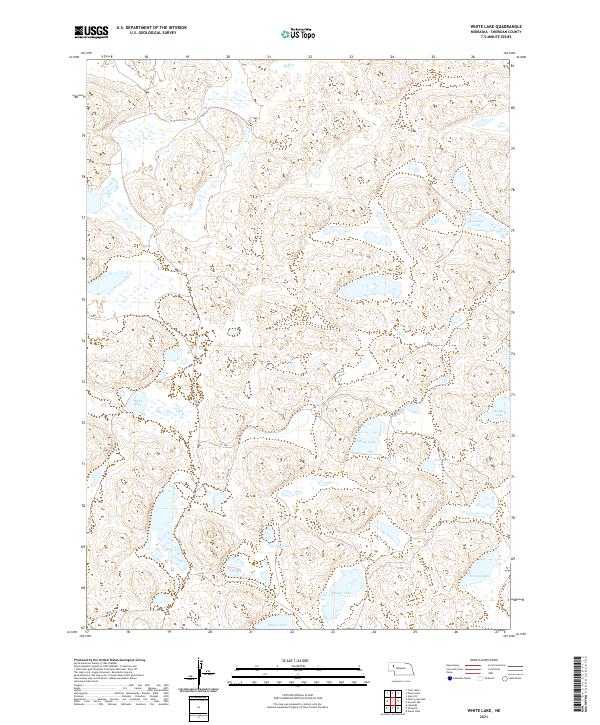 USGS US Topo 7.5-minute map for White Lake NE 2021